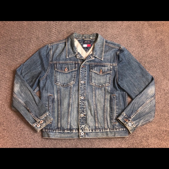 mens tommy hilfiger jean jacket